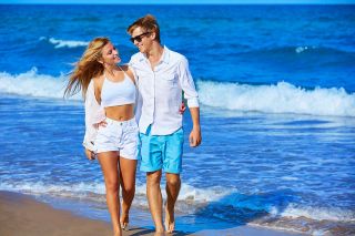 Foto: Pärchen am Strand